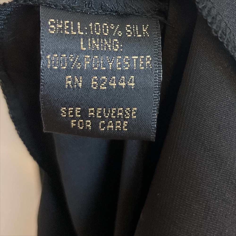Nicole Miller Embellished Collar Silk Gown Black Size 4 - Picture 5 of 11